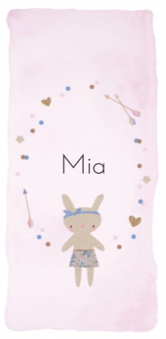 Geboortekaartje - konijntje Mia - SV