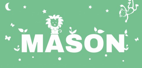 Geboortekaartje Mason - DIY