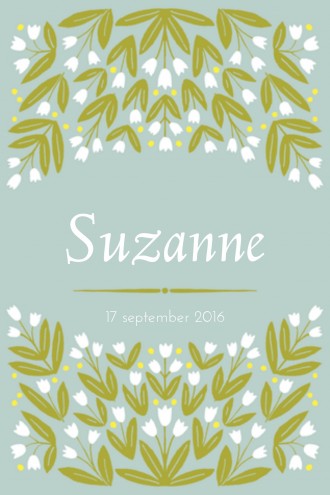Geboortekaartje Suzanne - CV