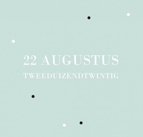 Geboortekaartje Zeff - theatervouw