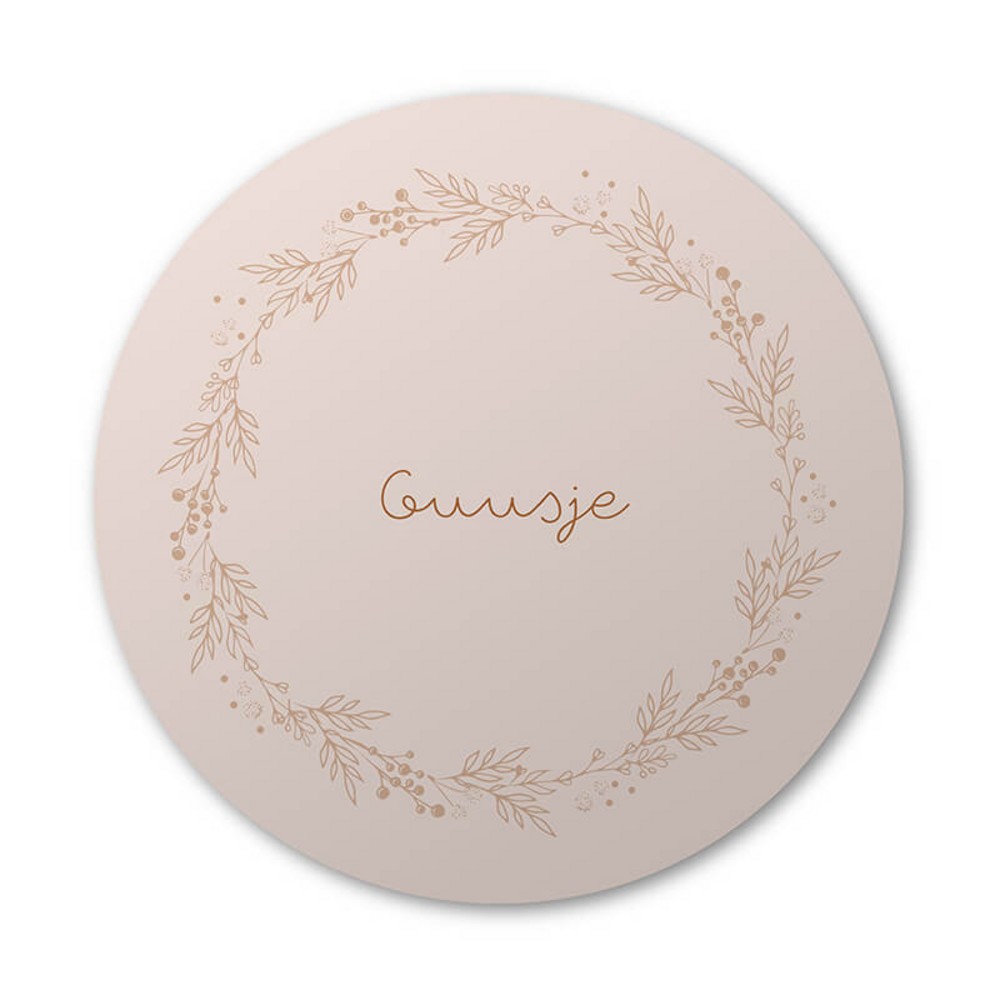 Behangcirkel met takjes krans 40x40 - Guusje