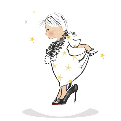 Sluitsticker -  hakkenmeisje - EBB