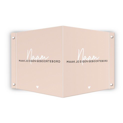 Geboorte raambord om zelf te maken 50x50