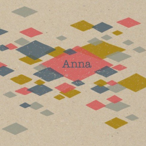 Geboortekaartje Anna - Dits en Dots