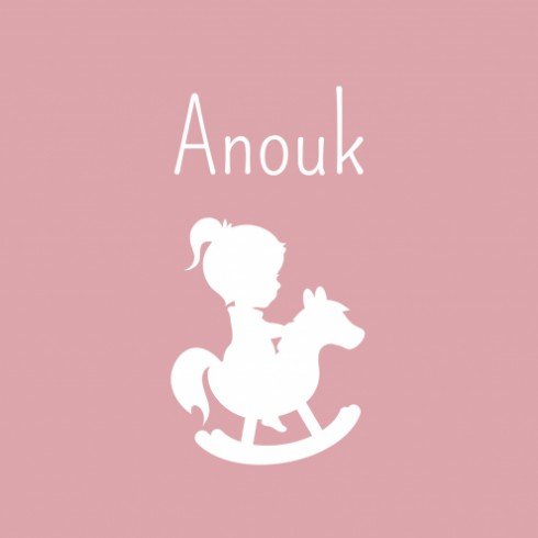 Geboortekaartje - Anouk - DIY