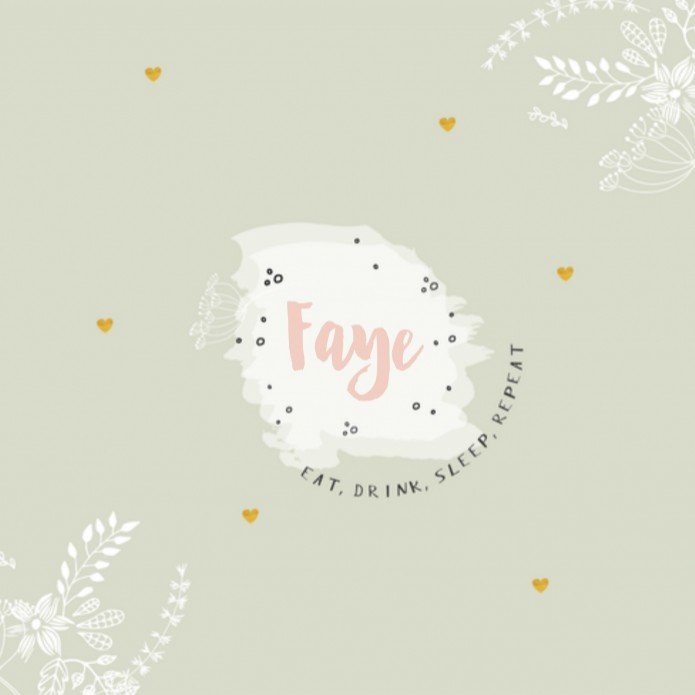 Geboortekaartje Floral Faye - DB
