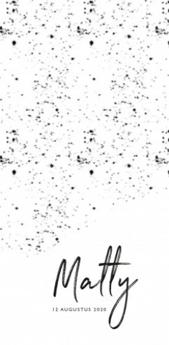 Geboortekaartje Galaxy Matty - MC