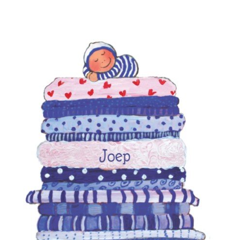 Geboortekaartje lief slapend jongetje