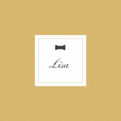 Geboortekaartje Lisa - klassiek