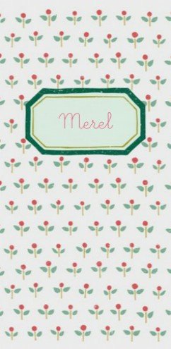 Geboortekaartje Merel - Dits en Dots