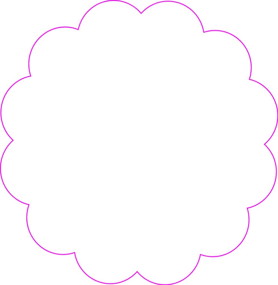 Geboortekaartje om zelf te maken in schattige bloemenvorm 13x13 enkel
