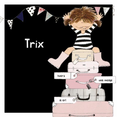 Geboortekaartje Trix - TK