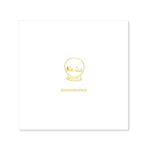 Kerstkaarten set minimalistische met goudfolie