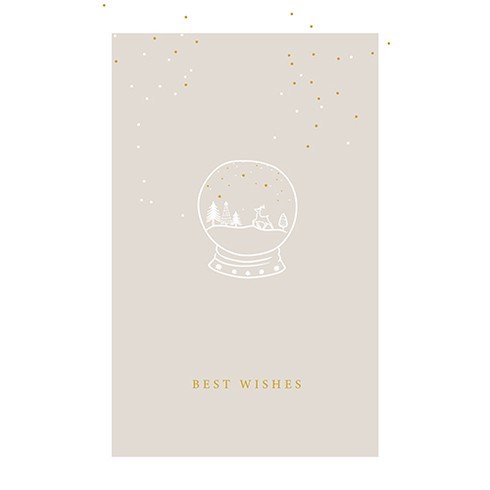 Kerstkaarten set feestdagen met goudfolie