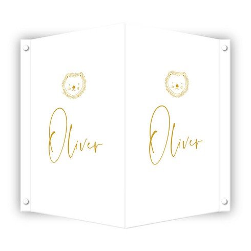 Geboortebord leeuwtje - Oliver