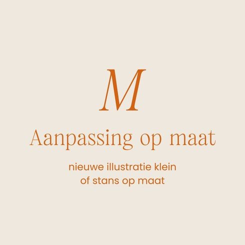 Aanpassing op maat Medium | lijntekening, illustratie/ontwerp op maat