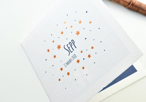 Oud Hollands Sterrenwolk koperfolie Sepp