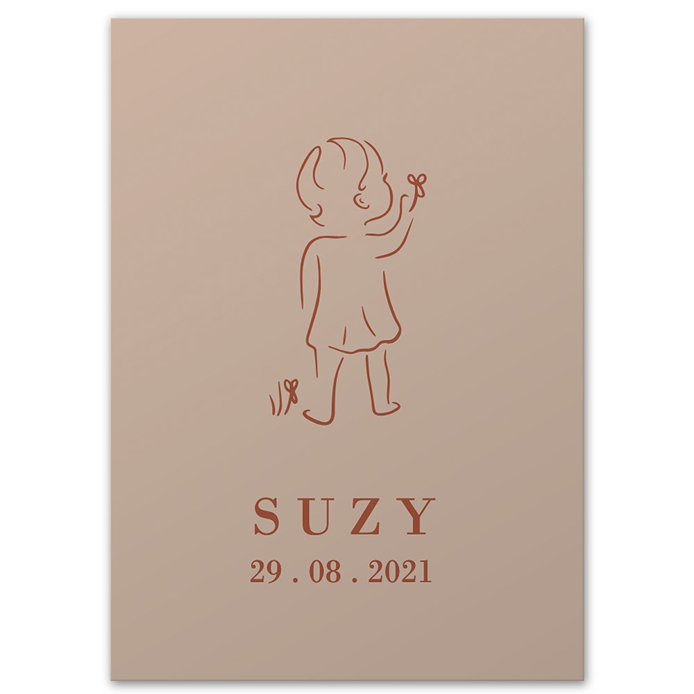 Raamsticker - Suzy 50x70