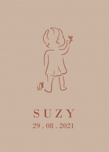 Raamsticker - Suzy 50x70