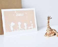 Kaartje op karton voor Suus