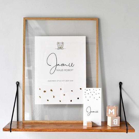 Zo maak je een poster van je geboortekaartje